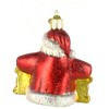 Old World Christmas Glass Blown Ornament for Christmas Tree, Believe Santa - 2 of 3