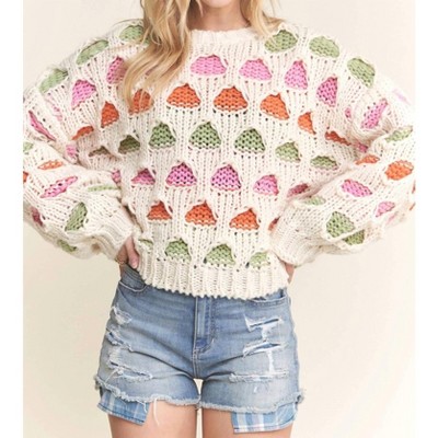 Women's Colorful Chunky Sweater - ADORA