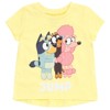 Bluey Girls T-Shirt and Chambray Shorts Outfit Set Toddler - 3 of 4