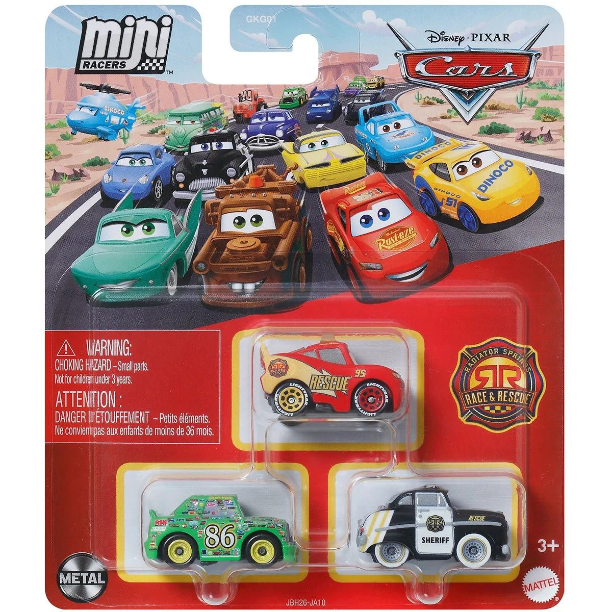 Disney Pixar Cars Mini Racers 3-Pack - Rotor | Die-Cast Metal Vehicles - thumbnail 7