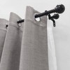 Lumi Home Furnishings 4pk 7.4" Steel Double Curtain Rod Brackets Oil Rubbed Bronze - 2 of 4