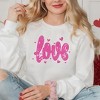 Simply Sage Market Women's Graphic Sweatshirt Love Pink Bling - 2 of 3