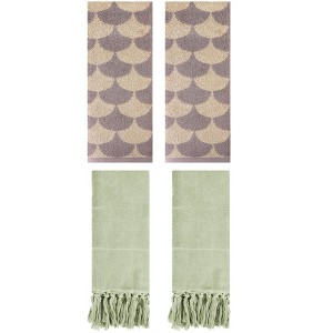 REGALWOVEN 4 Pcs Cotton Hand Towel for Bathroom - 1 of 4