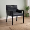 Meridian Furniture,Aimee Vegan Leather Dining Arm Chair - 2 of 4