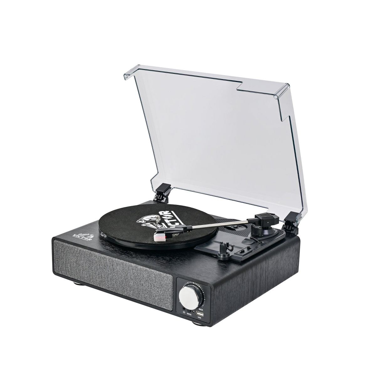 Victor VHRP-1405 Amherst All-in-One 3-Speed Turntable with AudioStream, Bluetooth In/Out, Built-in Stereo Speakers, USB MP3 Playback, RCA Outputs