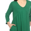 Women's Empire Cut V-Neck Tunic Top - 4 of 4