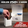 Monster Protectors Magnetic Double Deck Box - Blue Glitter, Holds 150 Gaming TCGs, Compatible w Standard & Smaller Size Gaming Trading Cards - 3 of 4