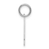 Black Bow Jewelry Sterling Silver, Athletic Collection, Small Polished Number 4 Pendant - 2 of 4
