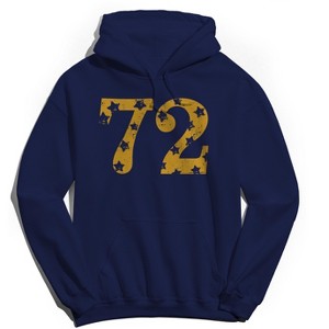 Rerun Island Men's Stars 72 Long Sleeve Graphic Cotton Sweatshirt Hoodie - 1 of 4