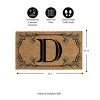28" x 16" Monogram Coir Mat, Letter  "D" - 2 of 4