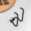 Unique Bargains Garage Storage Hooks Large Square Pegboard Hook Black 1 Pc - 2 of 4