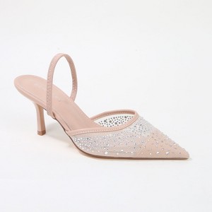 Berness Women's Cara Rhinestone Slingback Heels - 1 of 4