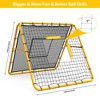 4x4 Ft Adjustable Soccer Rebounder Net – Heavy Duty Football Trainer for Backyard/Field (2-Pack) - 2 of 4
