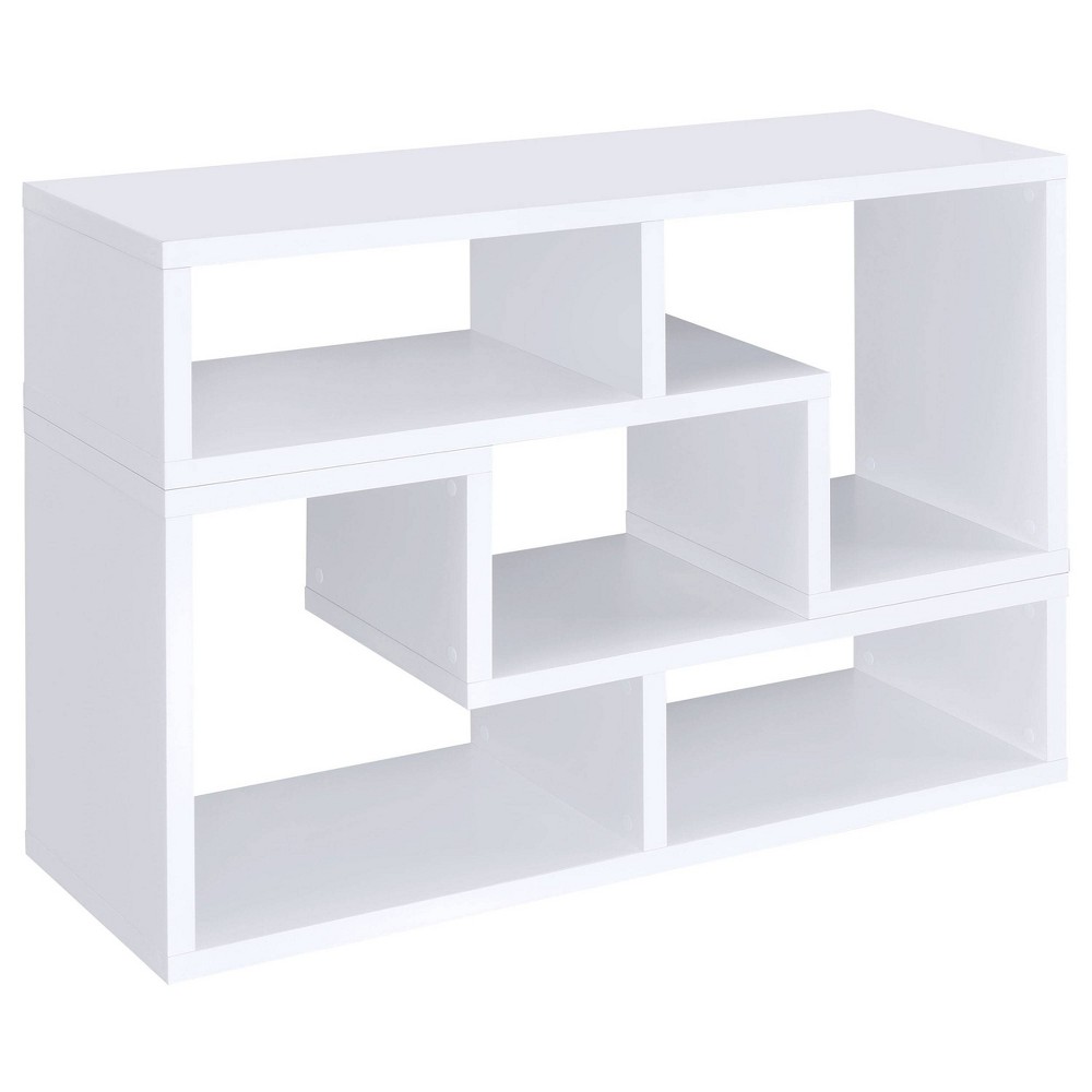 Photos - Mount/Stand 22" Velma 4 Shelf Multipurpose Modular Bookcase TV Stand White - Coaster