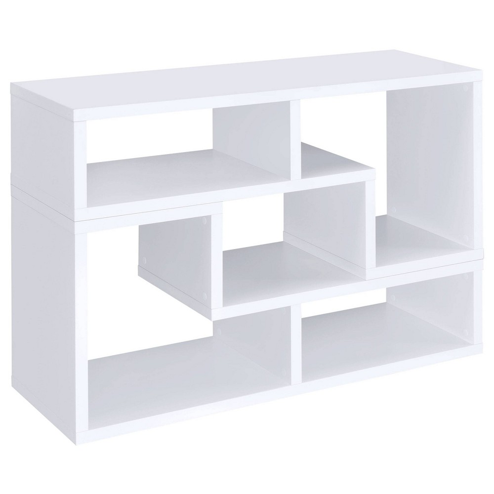 Photos - Garden & Outdoor Decoration 22" Velma 4 Shelf Multipurpose Modular Bookcase TV Stand White - Coaster: Laminated, Open Back, Meets CPSC Standards