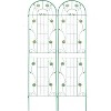 2 Pack 86.7"/71" Metal Garden Tall Trellis for Climbing Plants Outdoor,Large Heavy-Duty Outdoor Flower Plant Support for Roses Vines,Easy Assembly - 2 of 4