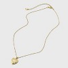 14K Gold Dipped Heart Charm Initial Necklace - A New Day™ Gold - 2 of 4