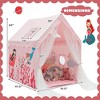 Costway Kids Playhouse Large Children Indoor Play Tent Gift w/ Cotton Mat Longer Curtain - 3 of 4