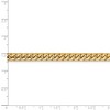 Black Bow Jewelry Men's 5.5mm 14K Yellow Gold Solid Miami Cuban (Curb) Chain Bracelet - 4 of 4