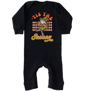 The Juniper Shop Tis The Season Scarecrow Baby Romper - 1 of 3