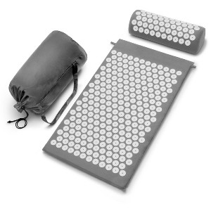 Sorbus 29 Inch Acupressure Mat, Pillow & Carry Bag Set - Helps with Stress, Back & Neck Pain - Great for Muscle Relaxation, Sciatica, & Meditation - 1 of 4