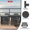 Decksplore 7 PCS HDPE Patio Outdoor dinner Set Dining Table and Chairs with Umbrella Hole - 3 of 4