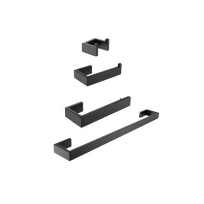 4-Piece Stainless Steel Bathroom Accessory Set