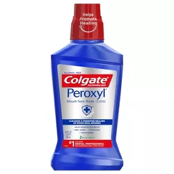 Colgate Peroxyl Antispetic Mouth Sore Rinse - Mild Mint - 16.9 fl oz