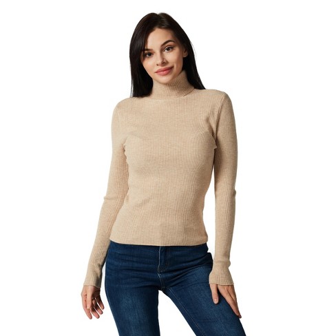 Khaki 2025 turtleneck womens