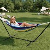 Nasitip Double Hammock with Steel Stand & Carry Bag,2-Person Hammock Bed,Brazilian-Style,450lb Capacity - 2 of 4