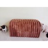 Vynxaria Storage Bench Pet Supplies Corduroy Bench Cat's nest to hide For the Living Room, Entryway and Bedroom, Brown - 2 of 4
