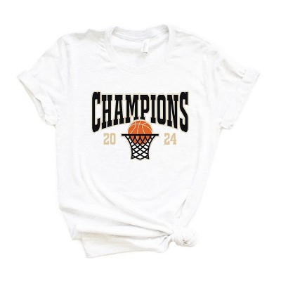 Simply Sage Market Women's College Basketball 2024 Champions IN Short Sleeve Graphic Tee