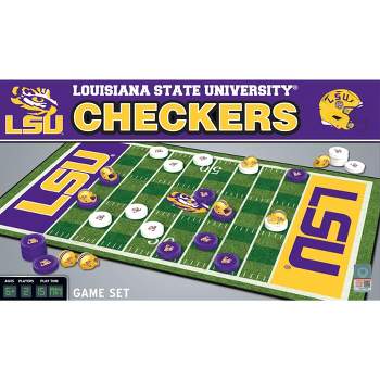 MasterPieces Officially licensed NCAA LSU Tigers Checkers Board Game for Families and Kids ages 6 and Up