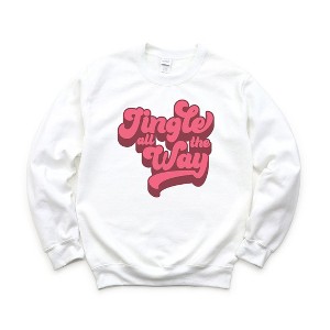 Simply Sage Market Women's Graphic Sweatshirt Retro Jingle All The Way - 1 of 2