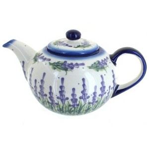 Blue Rose Polish Pottery 8C WR Unikat Large Teapot - 1 of 1