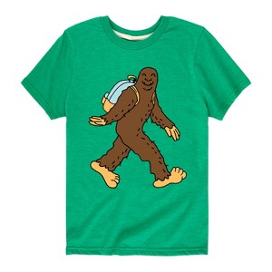 Boys' - Instant Message - Sasquatch Backpack Short Sleeve Graphic T-Shirt - 1 of 4