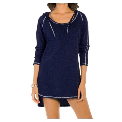 Women's Hooded Long Sleeve Tunic - Eco Swim