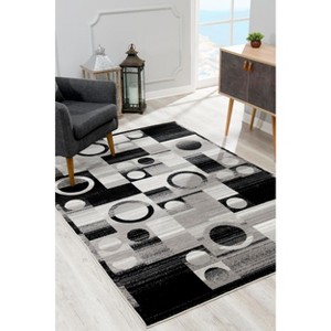 Rug Branch Modern Geometric Checkered Indoor Rug - 1 of 4