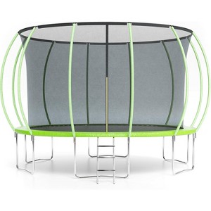 16 FT Trampoline with Enclosure & Ladder, Heavy-Duty Outdoor Recreational Trampoline for Kids Adults, 440LB Capacity - 1 of 4