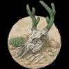 Men's Design By Humans Deer Cactus 2 By kelelowor T-Shirt - 2 of 4