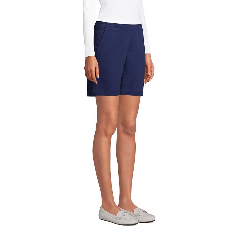 Lands' End Women's Pull On 7" Chino Shorts, 5 of 6