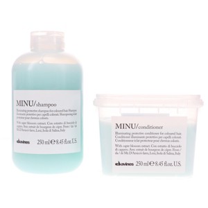 Davines MINU Illuminating Protective Shampoo 8.45 oz & Davines MINU Illuminating Protective Conditioner 8.45 oz Combo Pack - 1 of 4