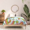 Deny Designs 3pc Full Doodle by Meg Rainbow Cacti Comforter and Sham Set - 3 of 4