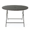 PAGED Patio Portable Dining Table Simple Wooden Folding Table with Roll-up Table Top for Indoor and Outdoor - 4 of 4