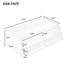 RISOKEYS 47.2" Rectangle Coffee Table - Wood Coffee Table with 4 Drawers and 2 Display Shelves, Fluted Style with Tempered Glass for Living Room - 3 of 4