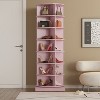 VYNXARIA new 360 pink rotating shoe cabinet with 7 layers can accommodate up to 28 Paris shoes - 2 of 4