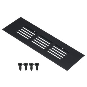 Unique Bargains Aluminum Rectangle Mesh with Mounting Screw Cabinet Air Vent Cover - 1 of 4