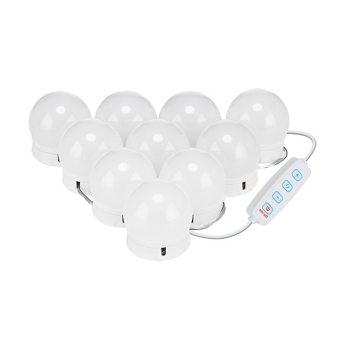 Lumee Studio Hollywood Vanity Adhesive Lights - Adjustable Brightness And  Tone - White : Target