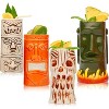 LEMONSODA Ceramic Tiki Glasses, Set of 8 - 4 of 4