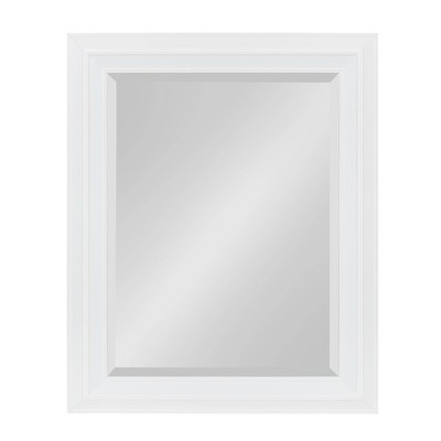 24" x 30" Whitley Framed Wall Mirror White - Kate and Laurel